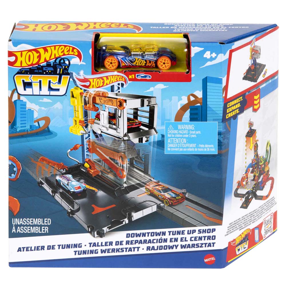 Mattel Hot Wheels City Πίστα Downtown Tune Up Shop (HDR24/HDR25)
