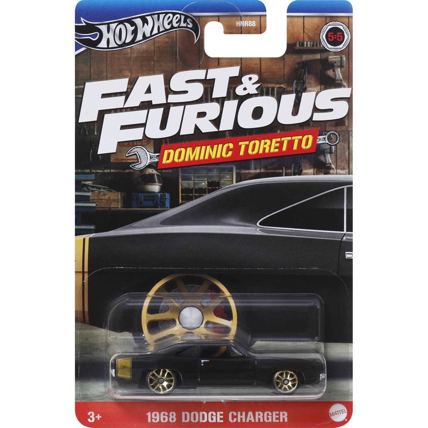 Mattel Hot Wheels Fast and Furious Dominic Toretto 1968 Dodge Charger (HNR88/HRW50)