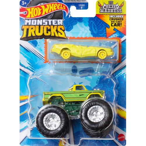 Mattel Hot Wheels Monster Truck Όχημα Midwest Madness (GRH81/HWN42)