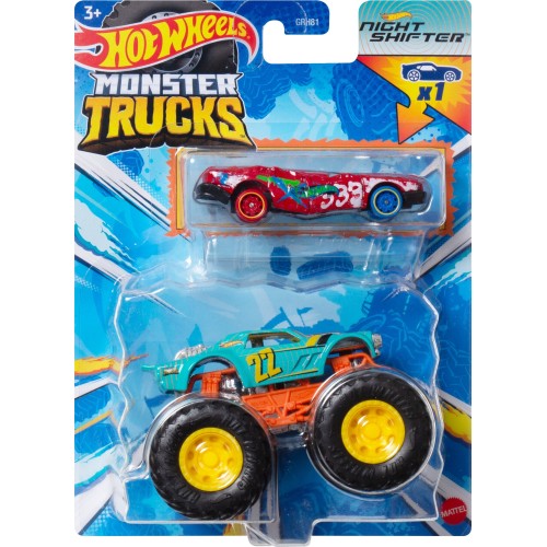 Mattel Hot Wheels Monster Truck Όχημα Night Shifter (GRH81/HWN36)