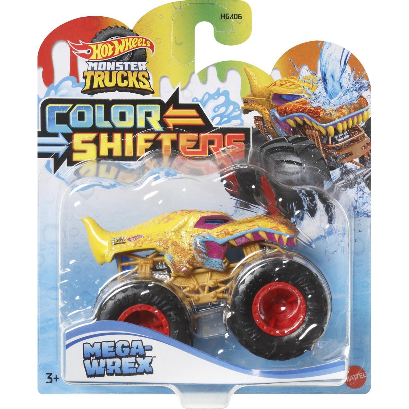 Mattel Hot Wheels Οχήματα Monster Trucks Χρωμοκεραυνοί Mega-Wrex (HGX06/HNW04)