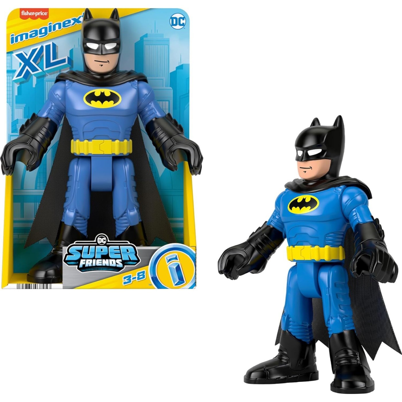 Mattel Imaginext Batman DC Super Friends XL Φιγούρες - Batman 25cm (GPT41/HXH33)