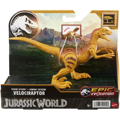 Mattel Jurassic World Epic Evolution Strike Attack Velociraptor (HLN63/HTK60)