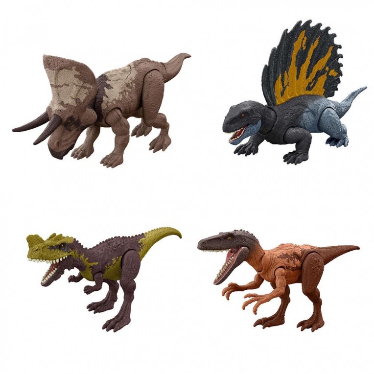 Mattel Jurassic World Νέες Φιγούρες Δεινοσαύρων Με Σπαστά Μέλη (HLN63)