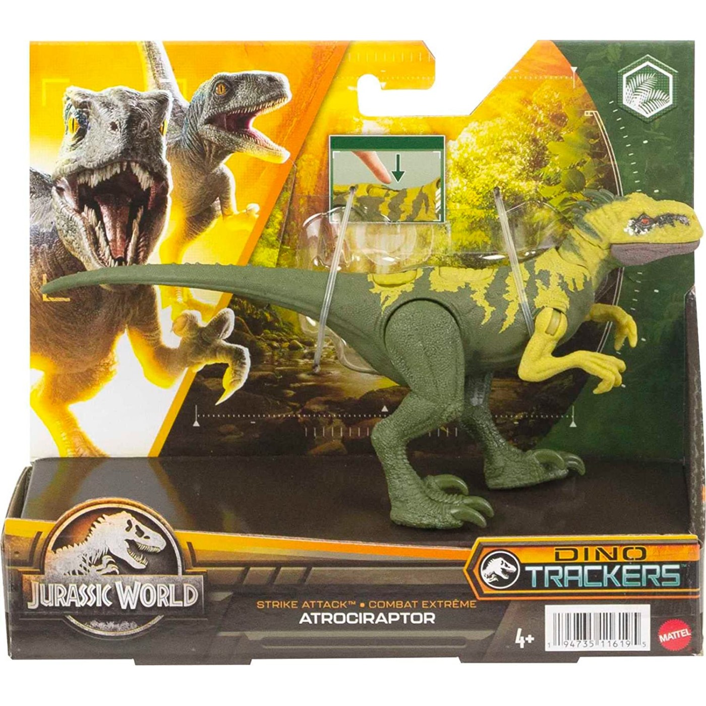 Mattel Jurassic World Νέοι Δεινόσαυροι Με Σπαστά Μέλη Atrociraptor (HLN63/HLN69)