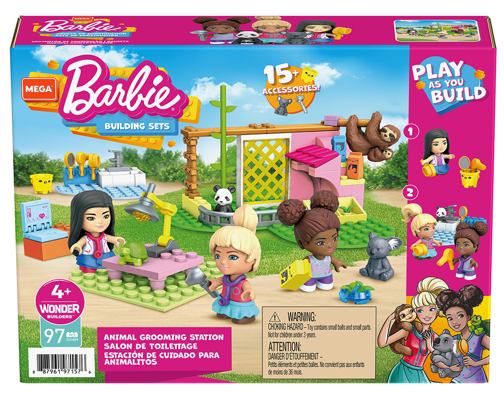 Mattel Mega Bloks Barbie Ιατρείο Για Ζωάκια 90 Τεμ. (Gyh09).