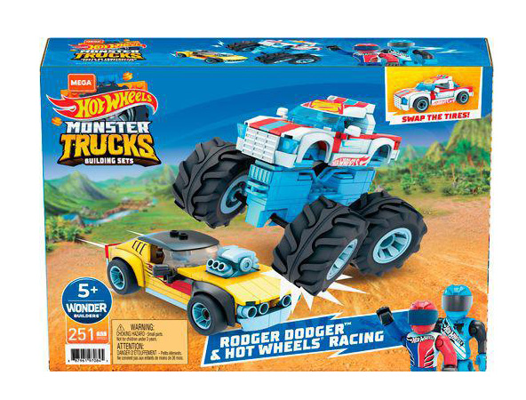 Mattel Mega Bloks - Rodger Dodger & Hot Wheels Racing Οχήματα 251 Τμχ. (Gyg22)