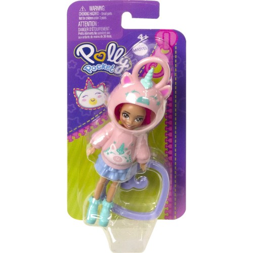 Mattel Polly Pocket Κούκλα Με Φουτεράκι Unicorn (HKV98/HKW02)
