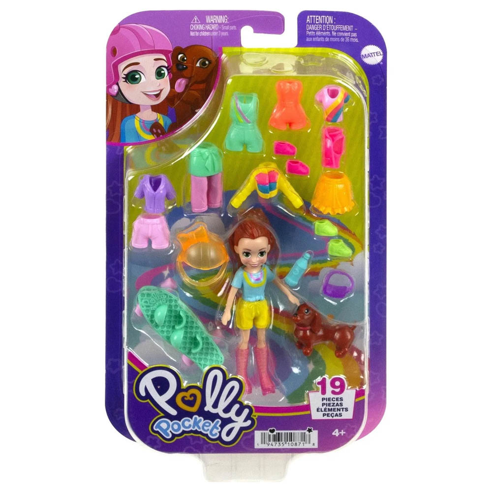 Mattel Polly Pocket Κούκλα Μόδας (HKV88/HKV90)