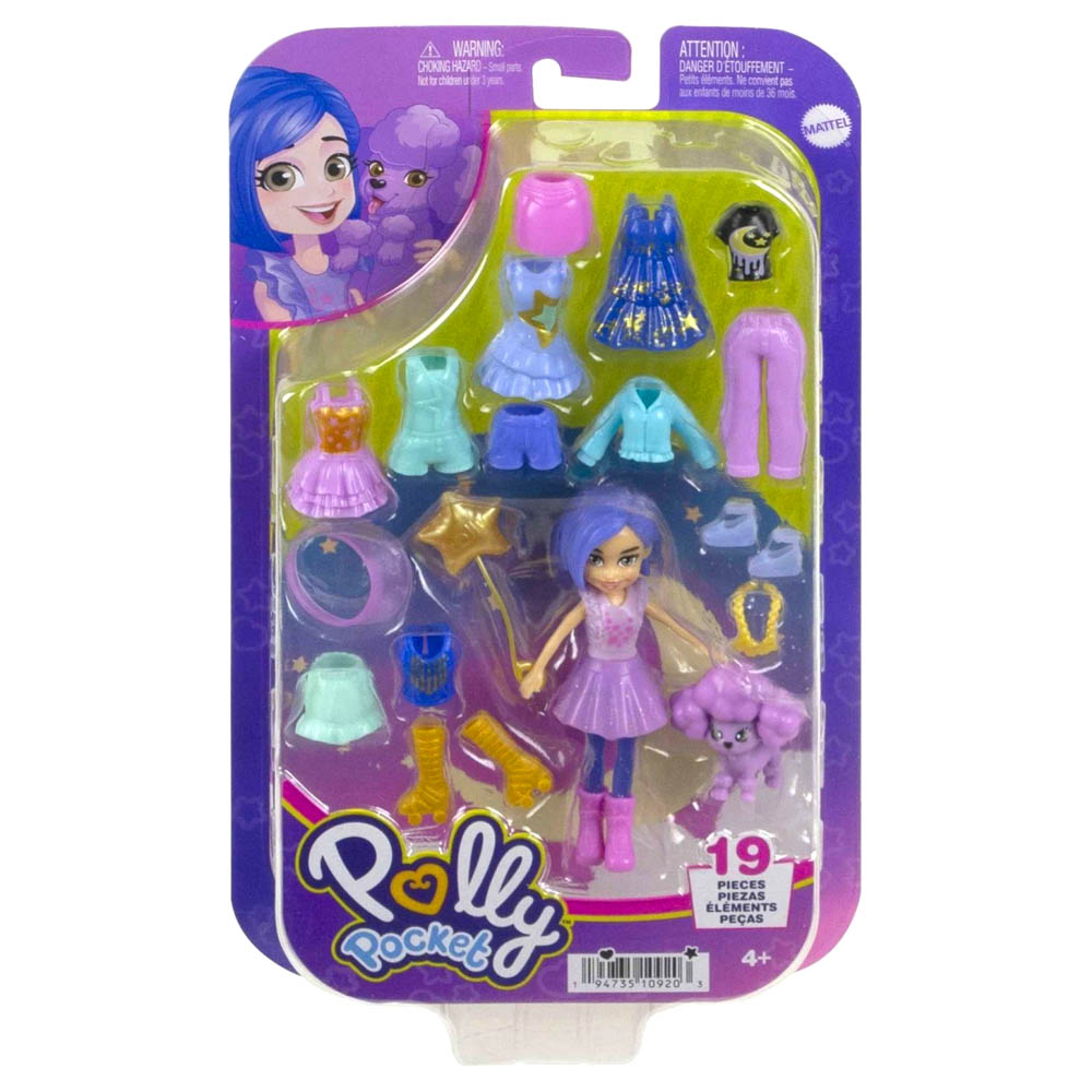 Mattel Polly Pocket Κούκλα Μόδας (HKV88/HKV93)