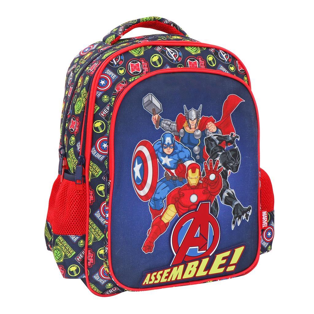 Must Σχολική Τσάντα Πλάτης Δημοτικού Avengers Assemble 3 Θήκες (000506091)