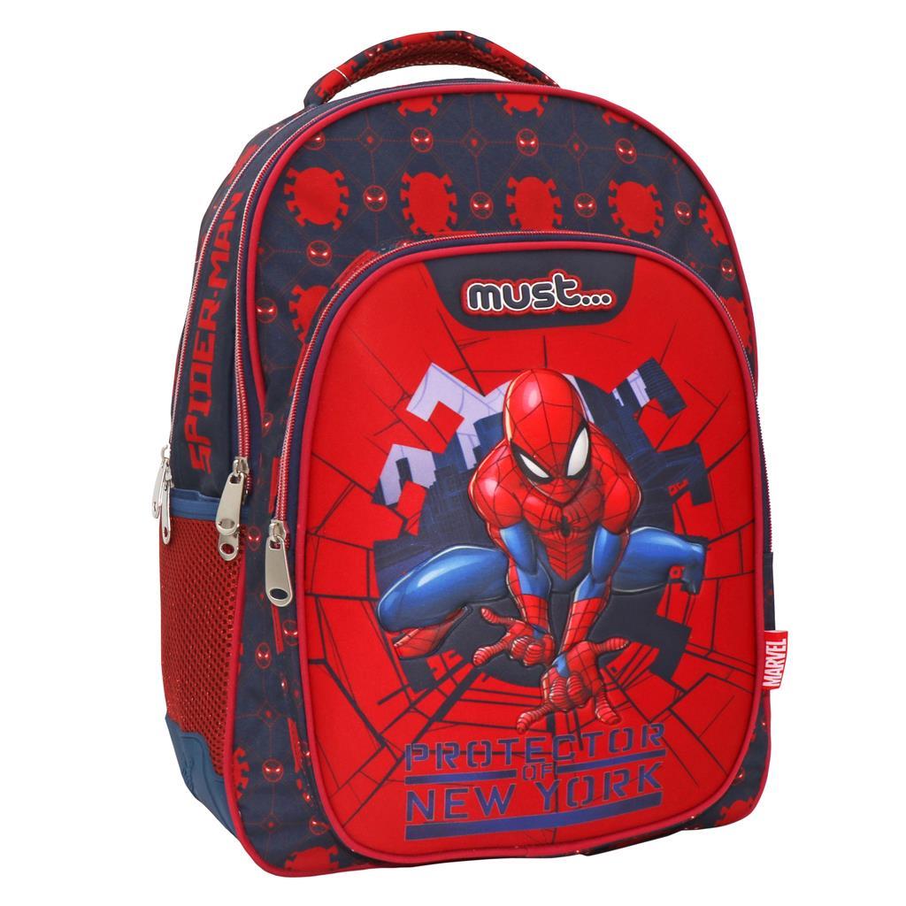 Must Σχολική Τσάντα Πλάτης Δημοτικού Spiderman Protector Of New York 3 Θήκες (000508089)