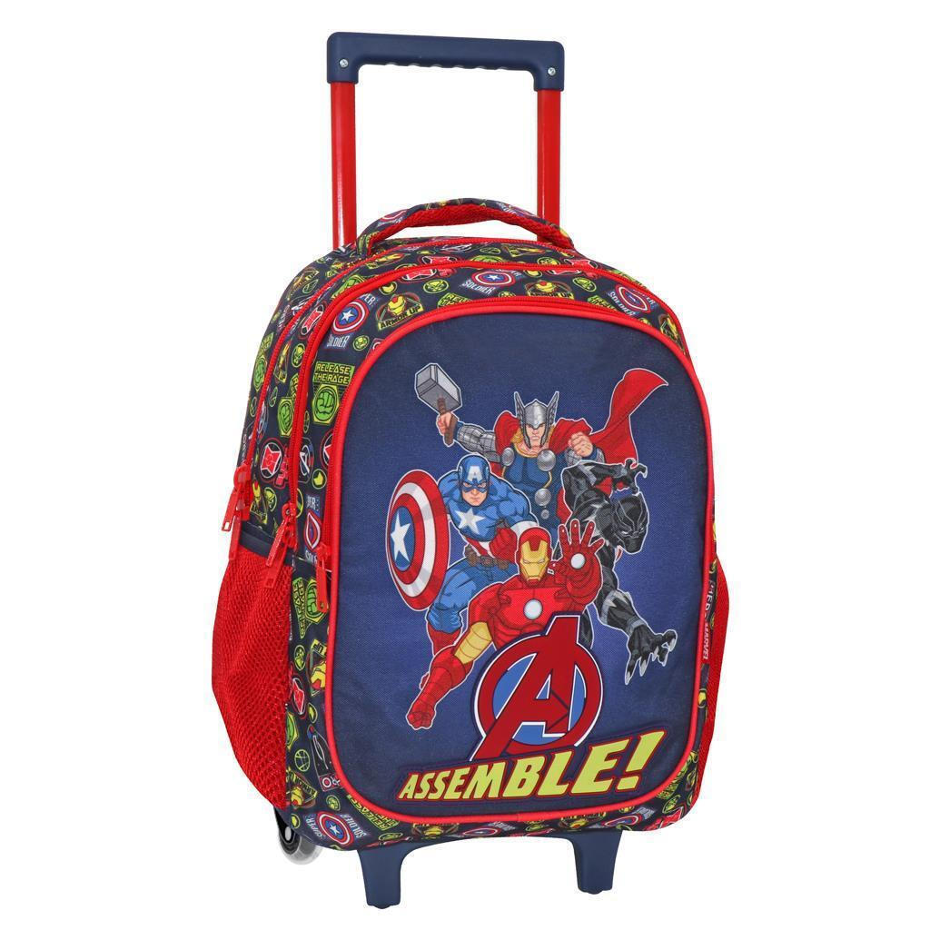 Must Σχολική Τσάντα Τρόλεϊ Δημοτικού Avengers Assemble 3 Θήκες (000506101)