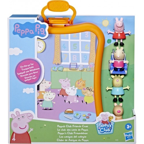 Peppa Pig Peppas Club Friends Case Pack 2 Θήκη με 4 Φιγούρες (F3779)