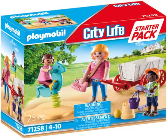 Playmobil  City Life Νηπιαγωγός με παιδάκια και καροτσάκι (71258)