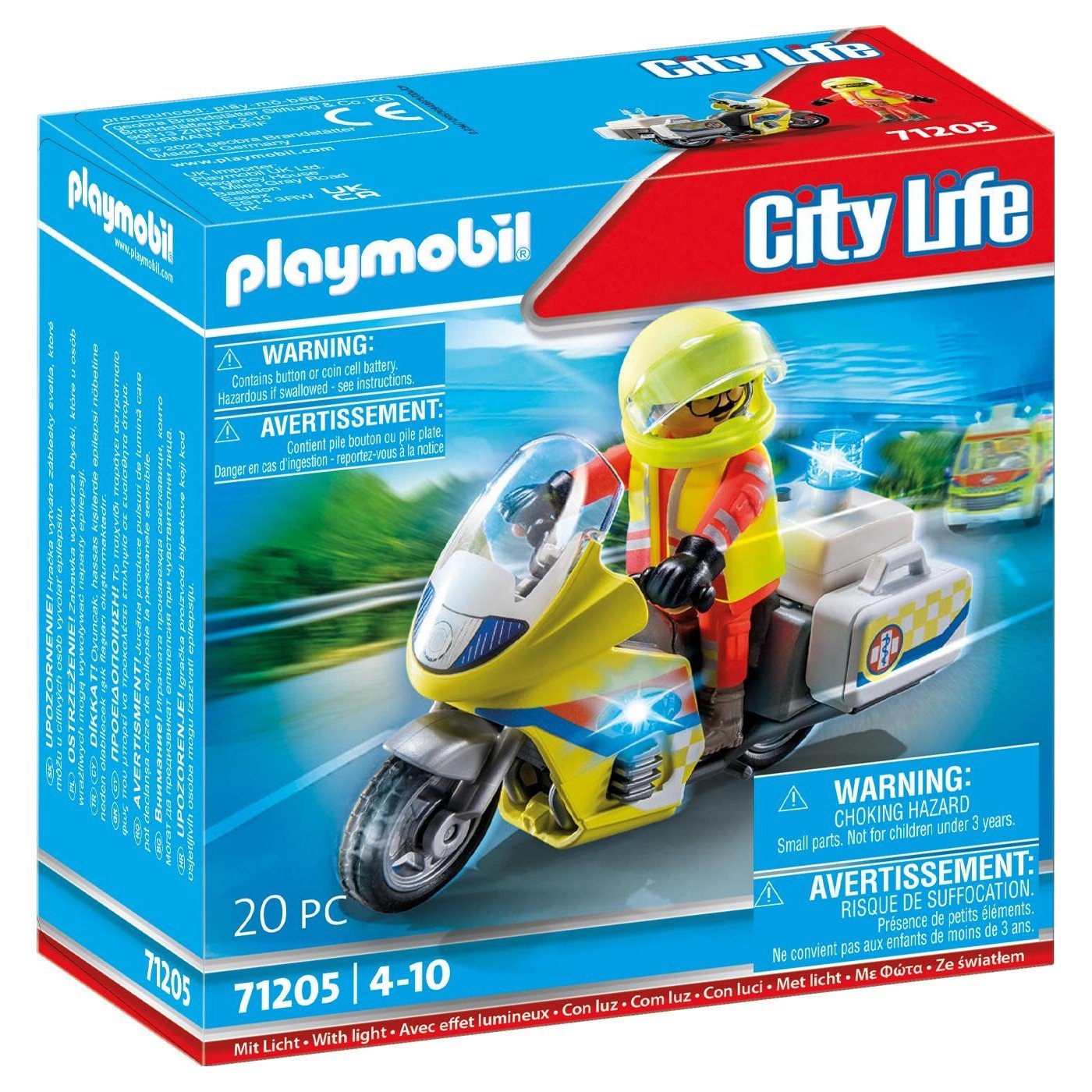 Playmobil Διασώστης Με Μοτοσικλέτα (71205)