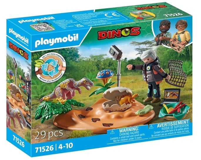 Playmobil Dinos - Φωλιά Στεγόσταυρου & Κλέφτης Αυγών (71526)