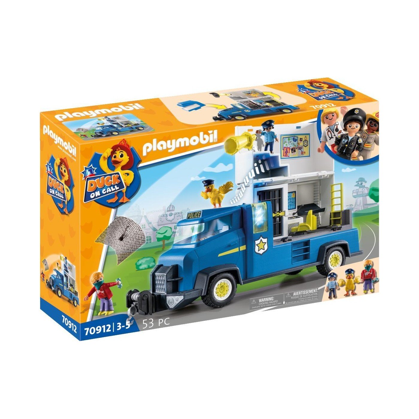 Playmobil Duck On Call-Μεγάλο Όχημα Αστυνομίας (70912)