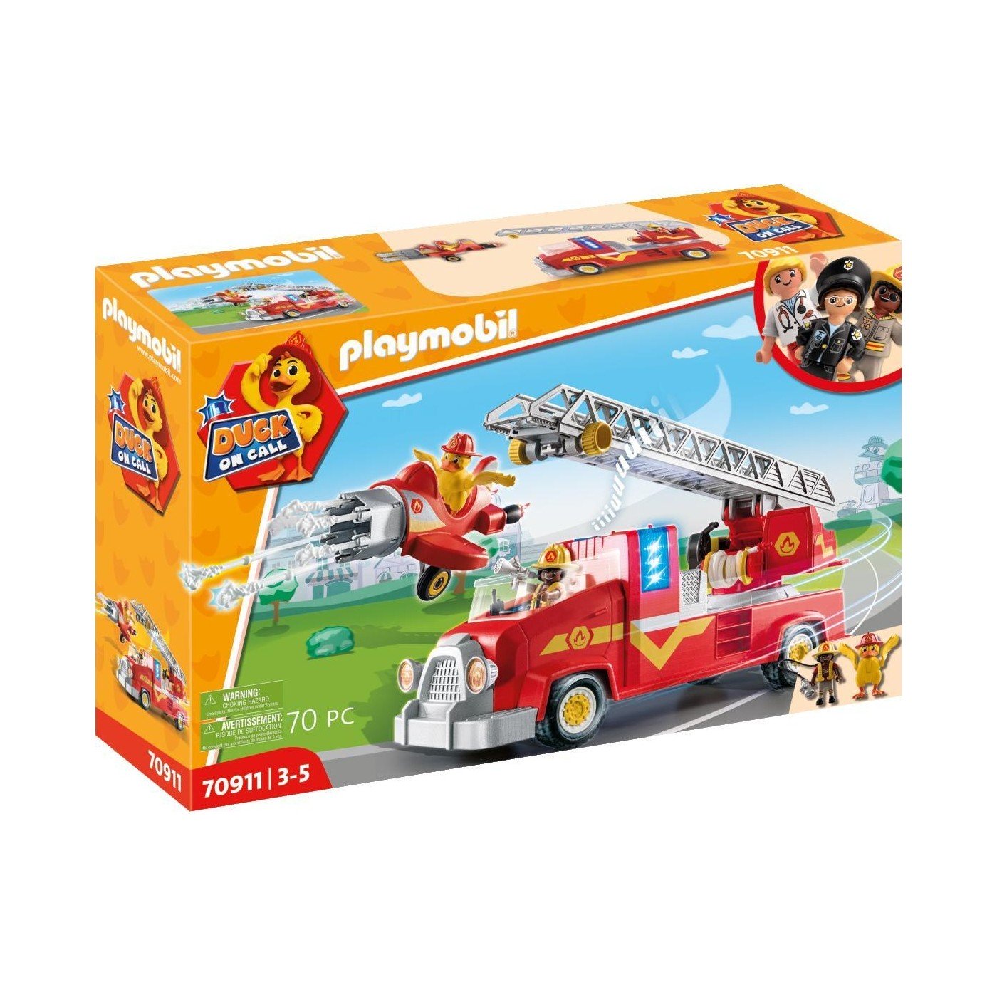 Playmobil Duck On Call-Μεγάλο Όχημα Πυροσβεστικής (70911)