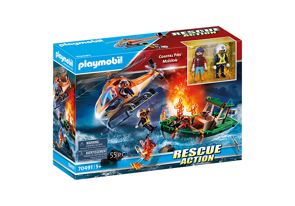 Playmobil Επιχείρηση Πυροσβεστικής - Διάσωση στη θάλασσα (70491)