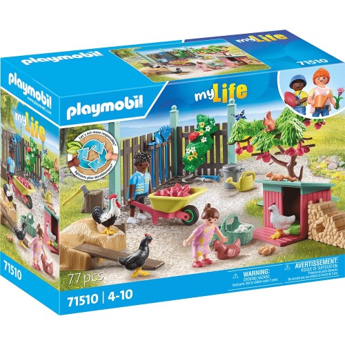 Playmobil My Life - Κήπος Εξοχικού Σπιτιού Με Κοτέτσι (71510)