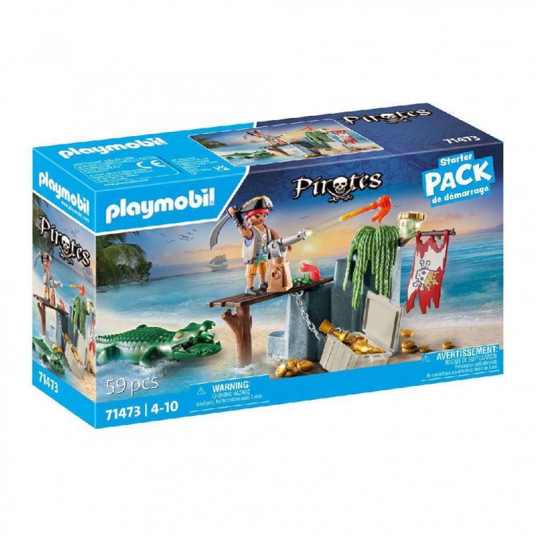 Playmobil Pirates Starter Pack - Πειρατής Με Αλιγάτορα (71473)