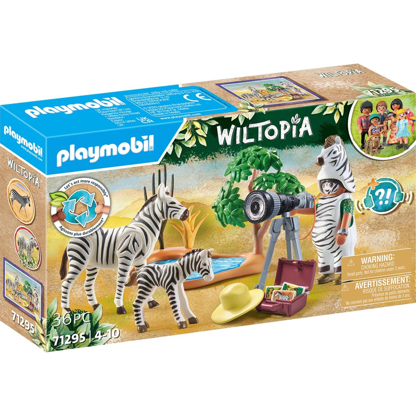 Playmobil Wiltopia - Φωτογραφίζοντας τις ζέβρες (71295)