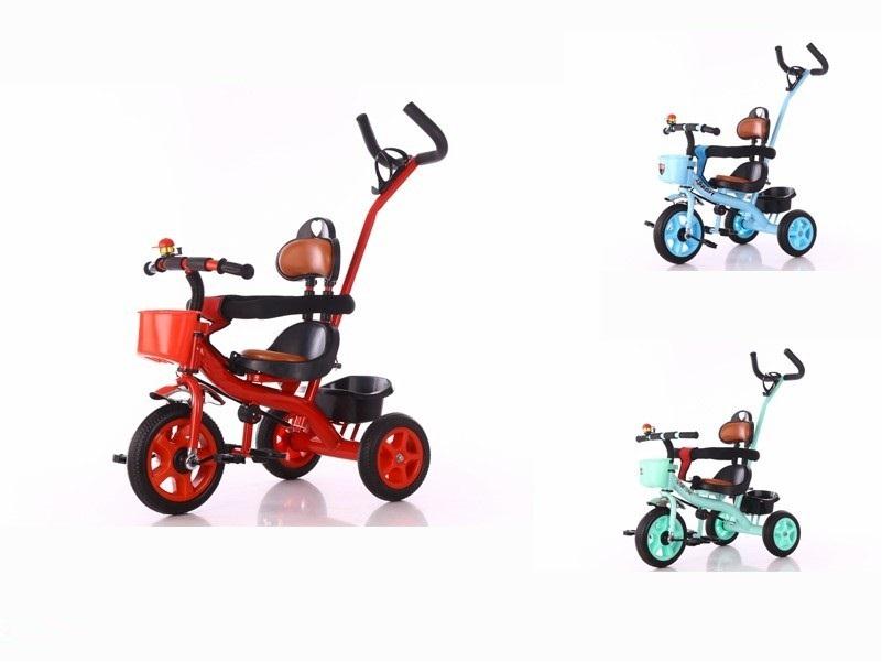 Ποδήλατο Τρίκυκλο Με Λαβή & Καλάθι, Σε 3 Χρώματα 77x48x102cm