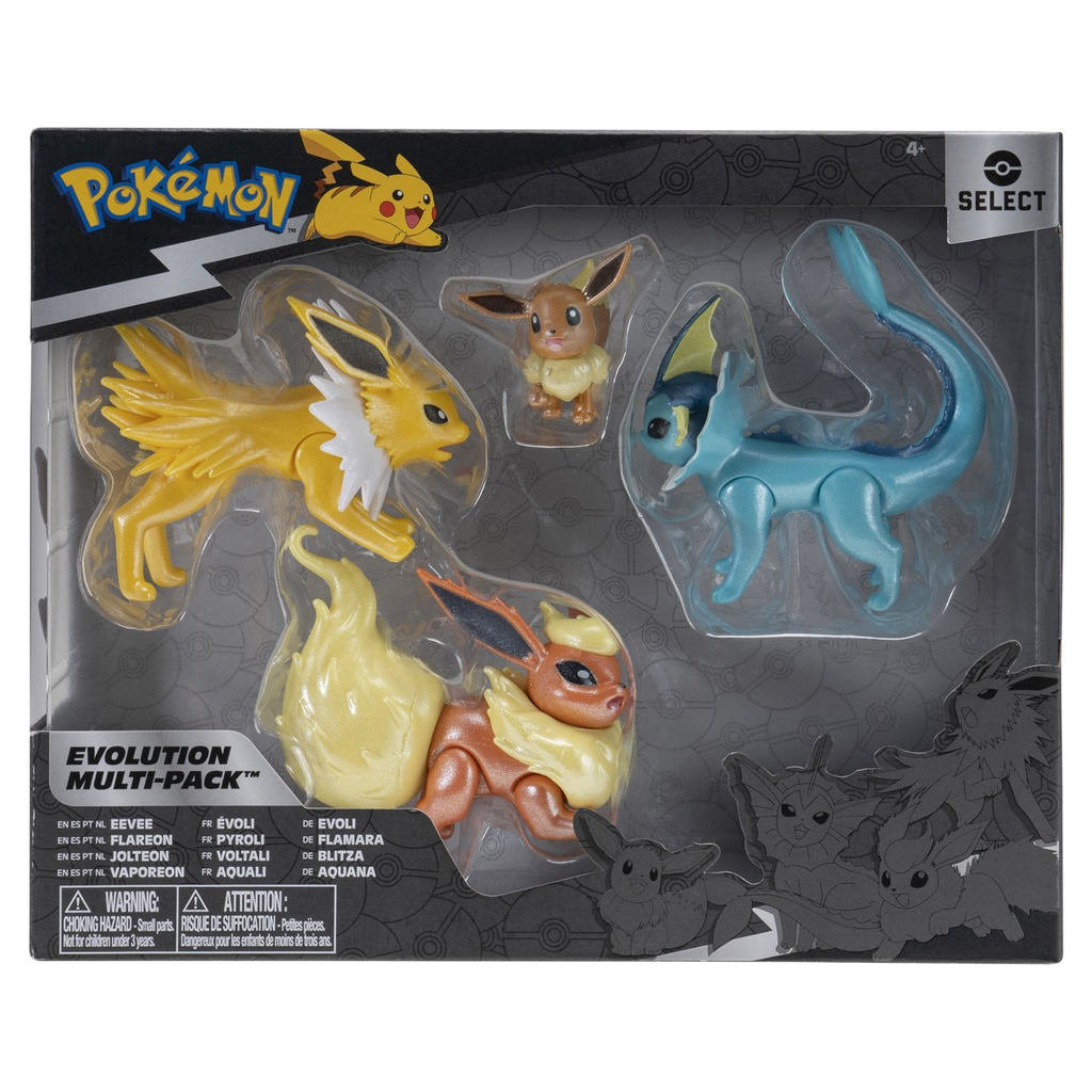 Pokemon Φιγούρες Εξέλιξης 4τμχ. (Eevee, Jolteon, Vaporeon, Flareon) (JW002837)