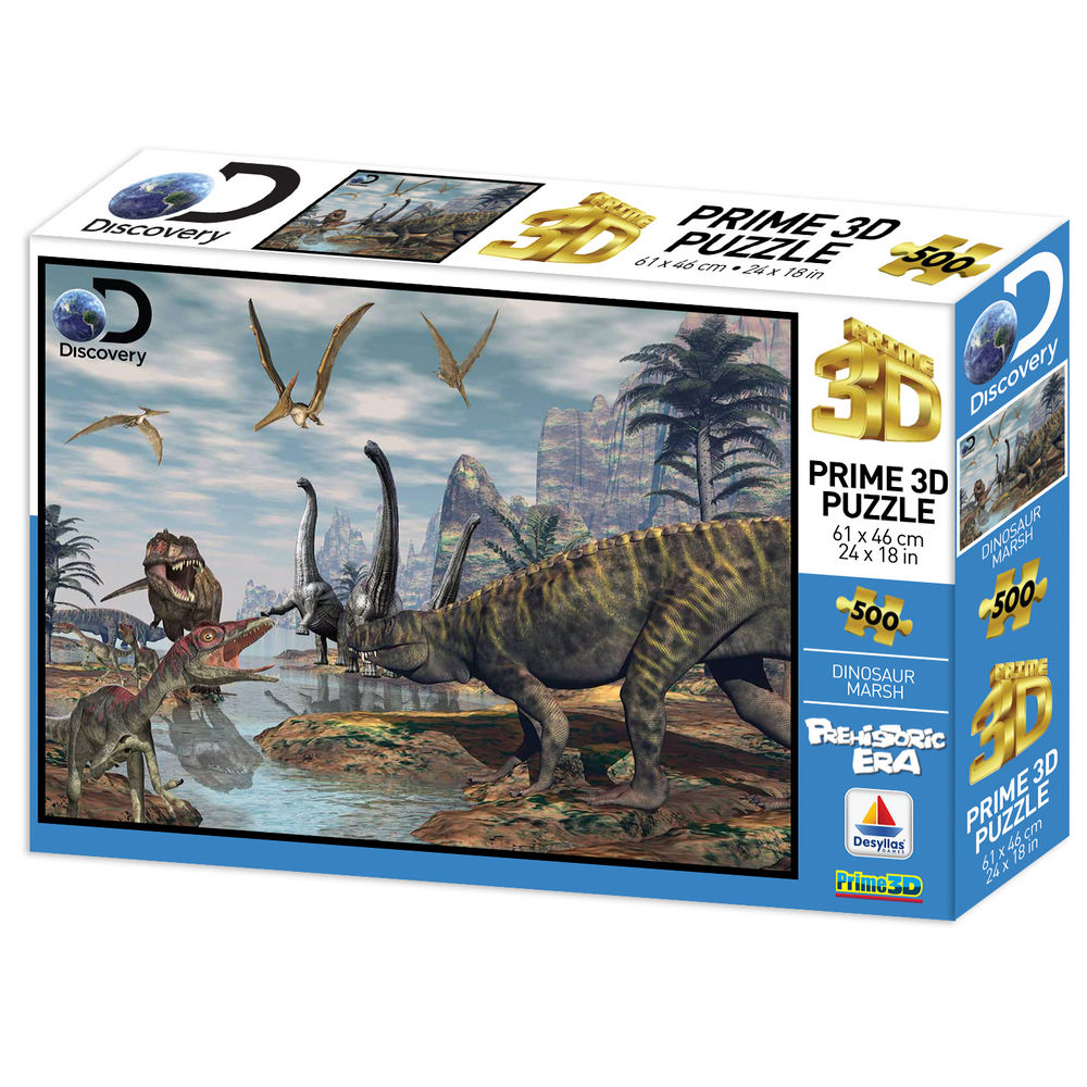 Puzzle 3D Effect Discovery – Dinosaur Marsh (500τμχ) 10087
