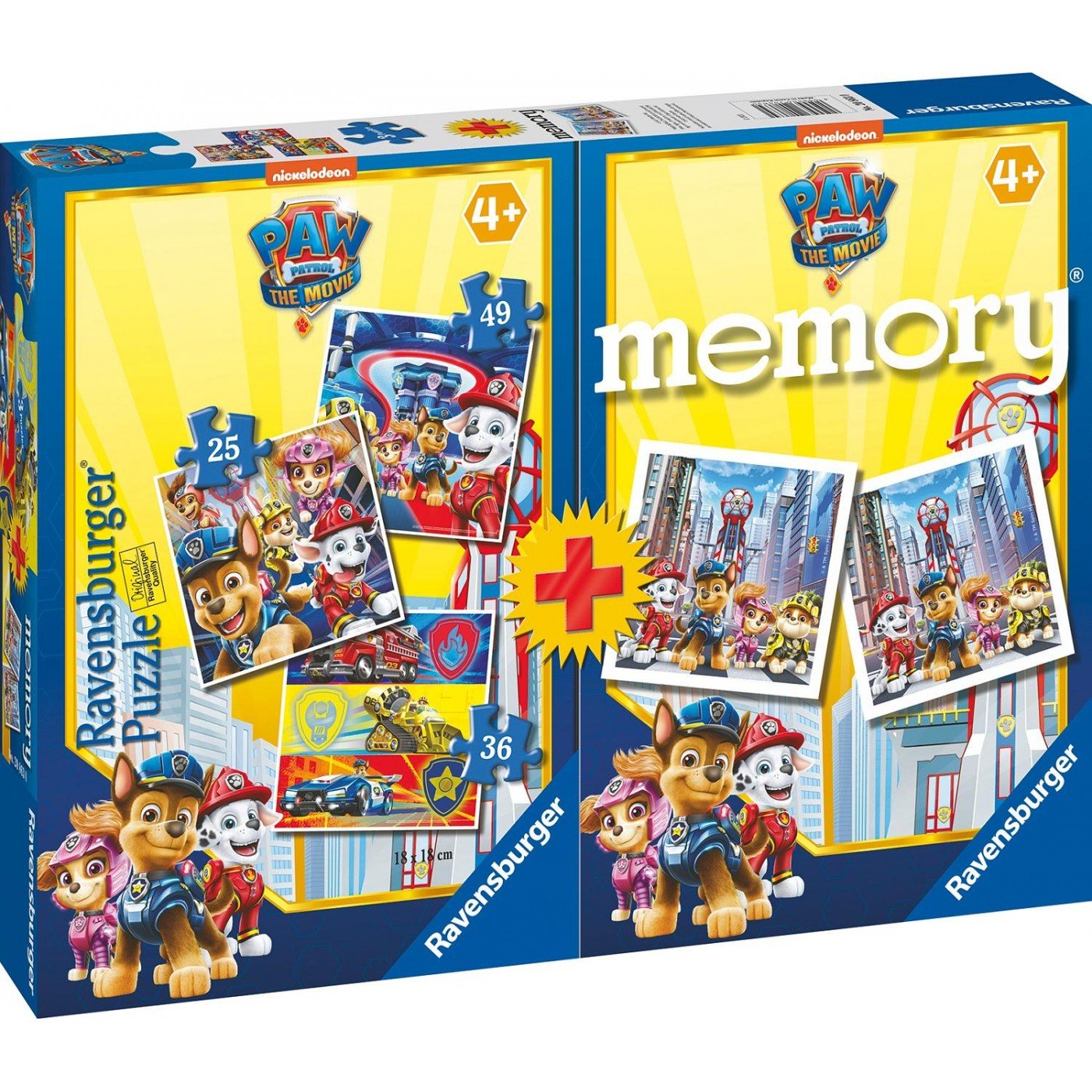 Ravensburger Memory Παζλ Paw Patrol + 3 (20863)