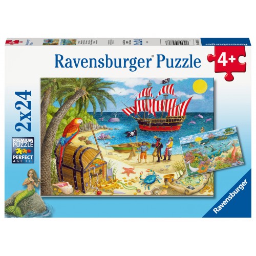 Ravensburger Παζλ 2X24τμχ. Πειρατές & Γοργόνες (05676)