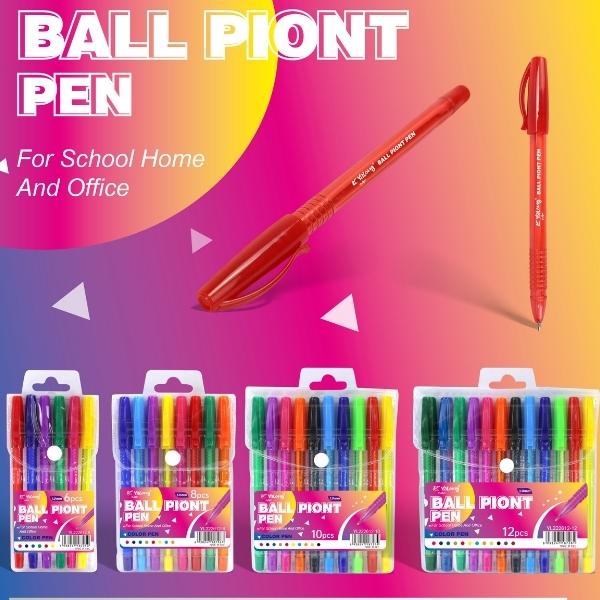 Στυλό 1,0mm Σετ 6 Χρωμάτων 6τμχ 15x7x1cm
