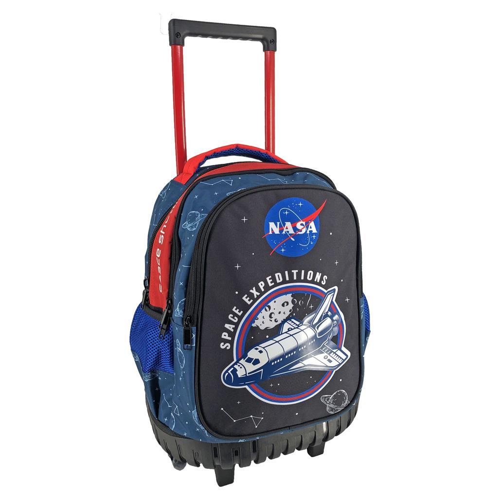 Σχολική Τσάντα Τρόλεϊ Δημοτικού NASA Space Expeditions 3 Θήκες (000486033)