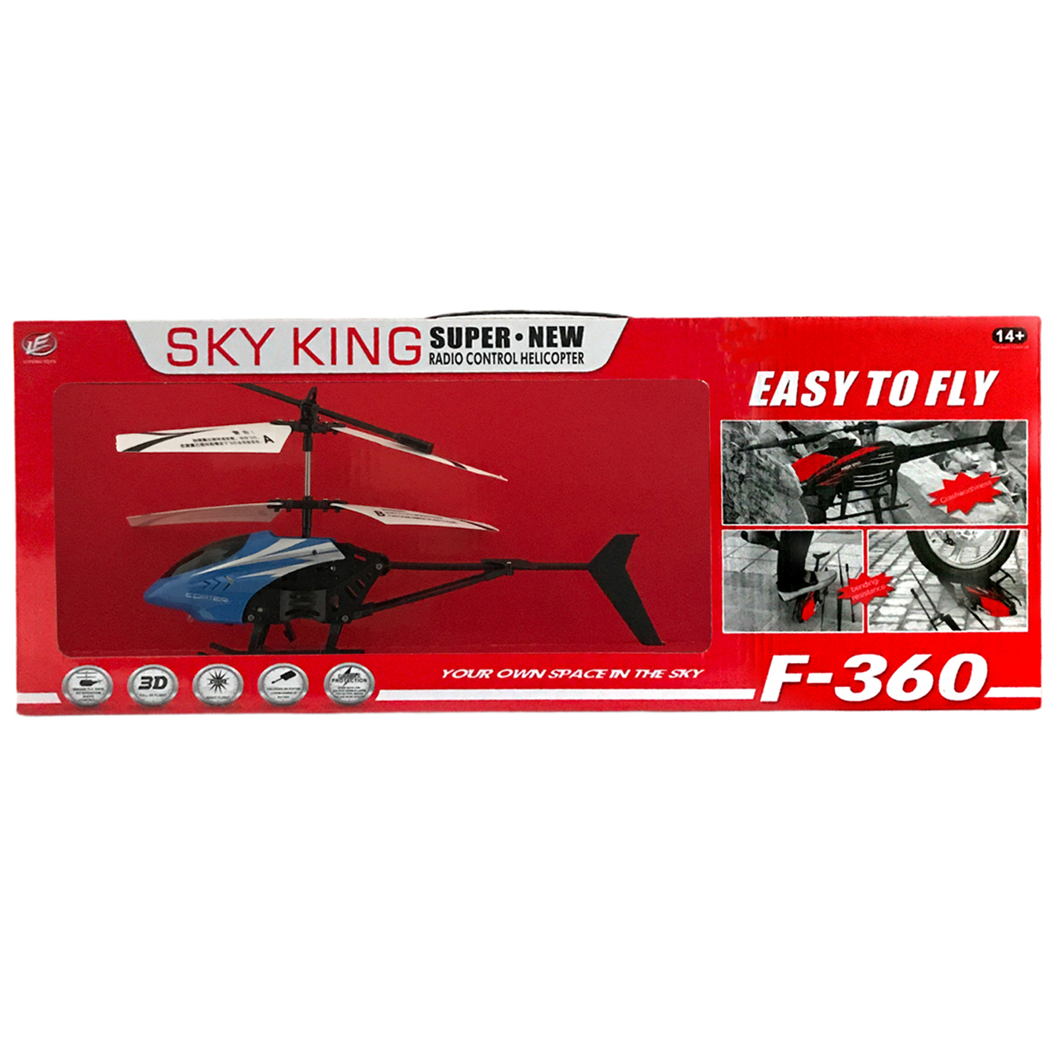 Τηλεκατευθυνόμενο Ελικόπτερο SKY KING 50x8x19cm