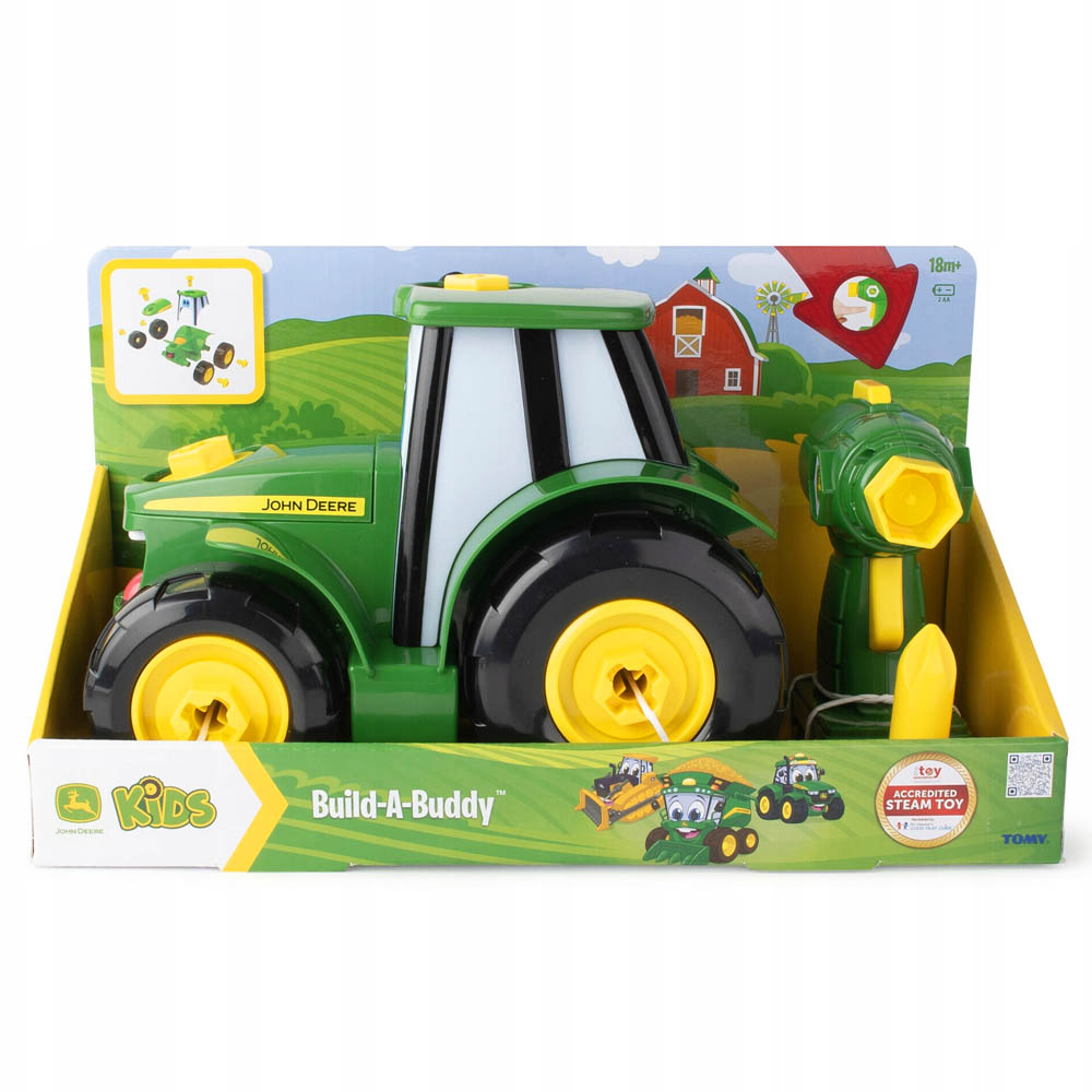 Tomy Games John Deere Τρακτεράκι Build A Johnny Tractor (1000-46655)