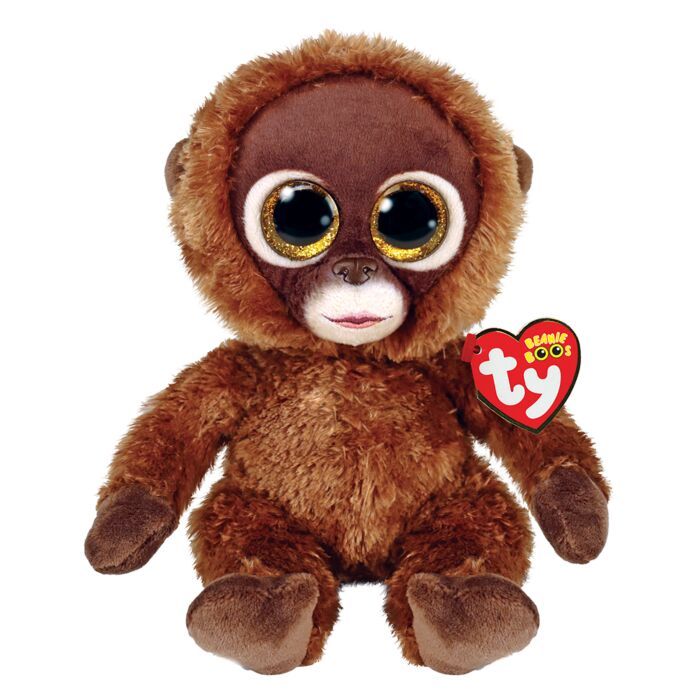 TY Beanie Boos Chessie Χνουδωτό Μαϊμουδάκι Καφέ 15εκ (1607-36391)