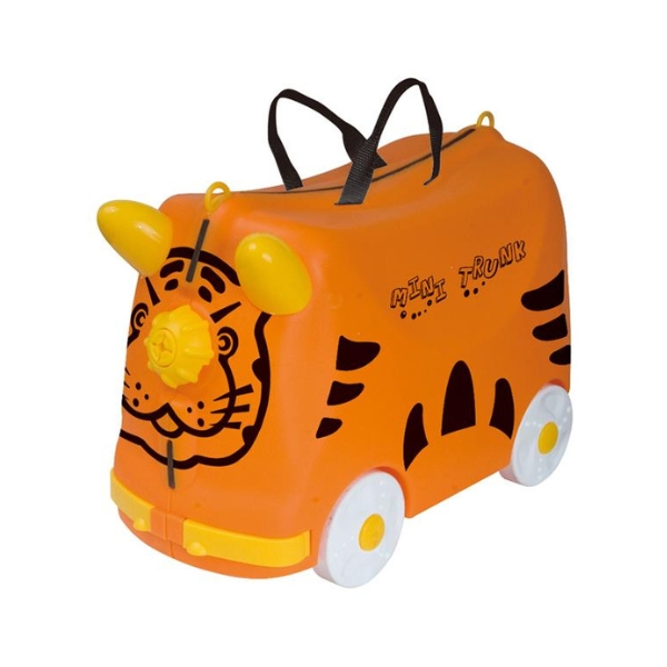Βαλίτσα Ταξιδίου Παιδική Ride-On Τιγράκι Κίτρινη 47x23x33cm